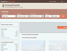 Tablet Screenshot of hotel-in-denmark.com